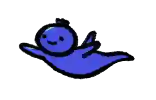 Blue berry floating animation