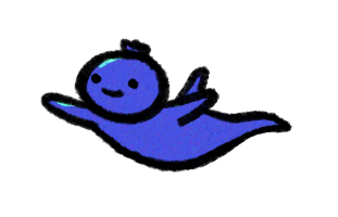 Blue berry floating animation