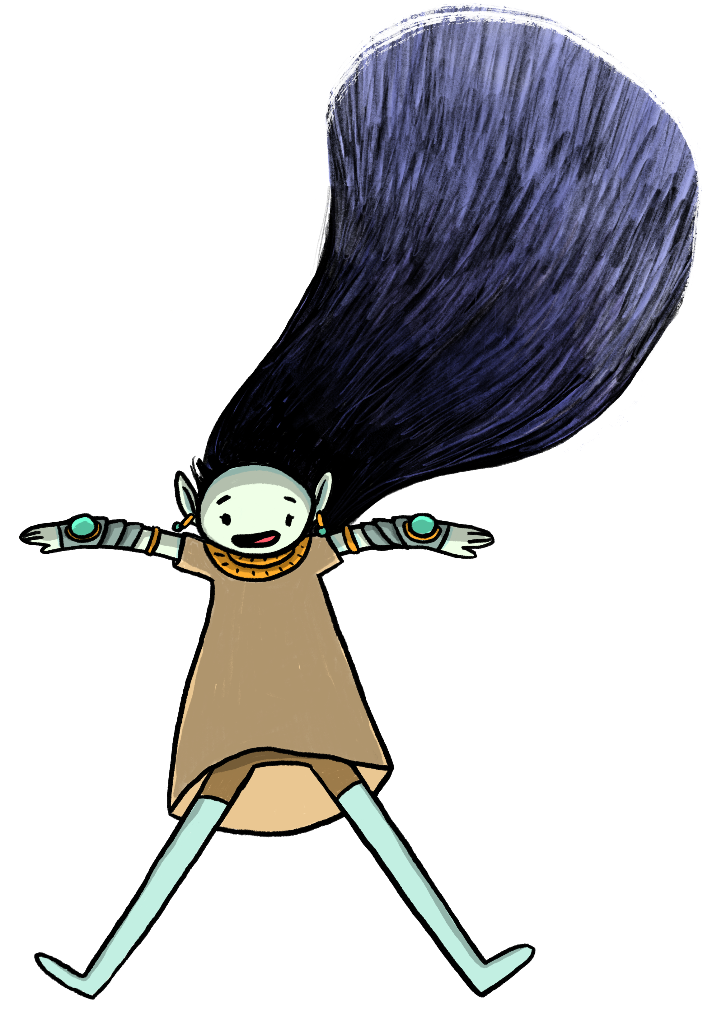 floating nature girl